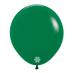 FASHION FOREST GREEN LATEX ROUND BALLOONS 18 INCH 6 PCS 