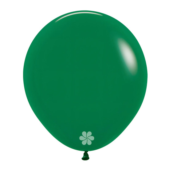 FASHION FOREST GREEN LATEX ROUND BALLOONS 18 INCH 6 PCS