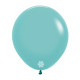 24 inch LATEX ROUND BALLOONS FASHION AQUAMARINE - 3Pcs