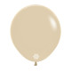 FASHION WHITE SAND LATEX ROUND BALLOONS 18 INCH 6 PCS