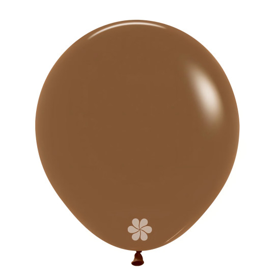 FASHION BROWN LATEX ROUND BALLOONS 18 INCH 6 PCS