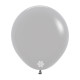 FASHION GREY LATEX ROUND BALLOONS 18 INCH 6 PCS
