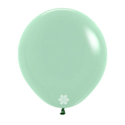 PASTEL DUSK GREEN TEA LATEX ROUND BALLOONS 24 INCH 3 PCS 