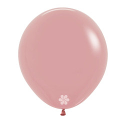 FASHION PALE ROSEWOOD LATEX ROUND BALLOONS 24 INCH 3 PCS 