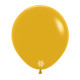 FASHION MUSTARD LATEX ROUND BALLOONS 24 INCH 3 PCS