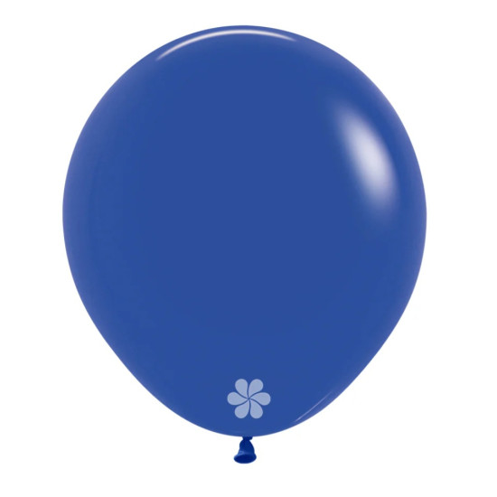 FASHION ROYAL BLUE LATEX ROUND BALLOONS 24 INCH 3 PCS