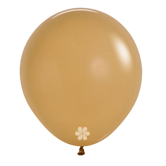 24 inch LATEX ROUND BALLOONS FASHION LATTE - 3Pcs