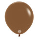 FASHION COFFEE LATEX ROUND BALLOONS 24 INCH 3 PCS