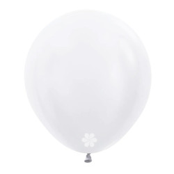 SATIN WHITE LATEX ROUND BALLOONS 24 INCH 3 PCS 