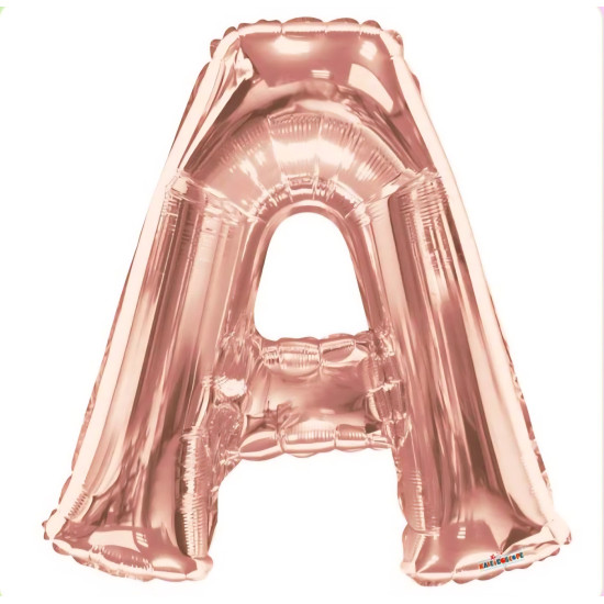 SC Letter A Rose Gold Shape 34 Inch
