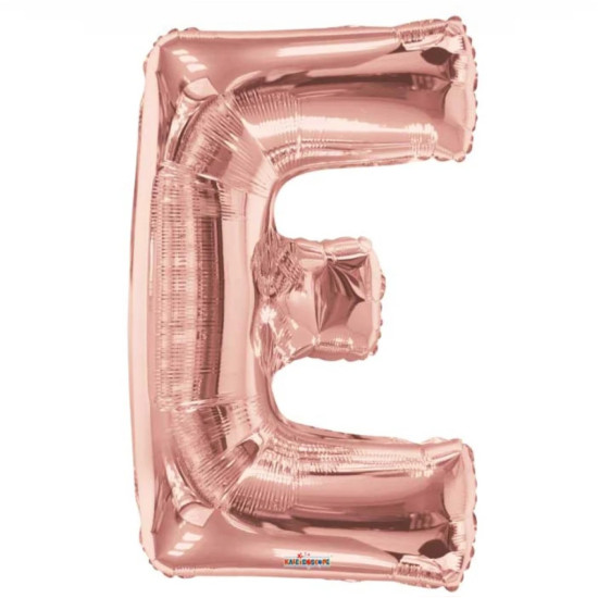 SC Letter E Rose Gold Shape 34 Inch