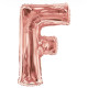 SC Letter F Rose Gold Shape 34 Inch