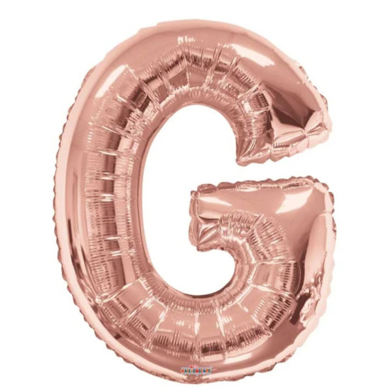 SC Letter G Rose Gold Shape 34 Inch