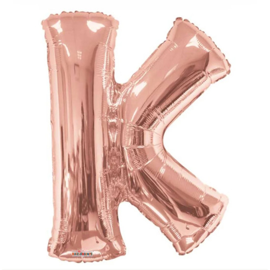 SC Letter K Rose Gold Shape 34 Inch