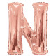 SC Letter N Rose Gold Shape 34 Inch