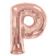 SC Letter P Rose Gold Shape 34 Inch