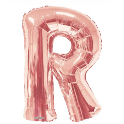 SC Letter R Rose Gold Shape 34 Inch