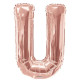 SC Letter U Rose Gold Shape 34 Inch
