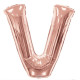 SC Letter V Rose Gold Shape 34 Inch