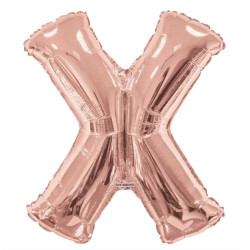 SC Letter X Rose Gold Shape 34 Inch