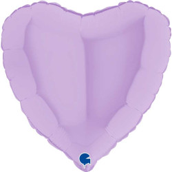 HEART MATTE LILAC 18 INCH 