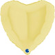 HEART MATTE YELLOW 18 INCH