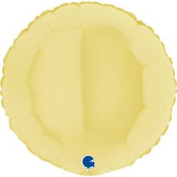 ROUND  MATTE YELLOW 18 INCH 