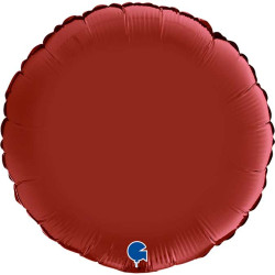 ROUND SATIN RUBIN RED 18 INCH 