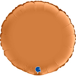  ROUND SATIN CARAMEL 18 INCH 