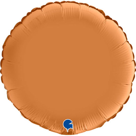 ROUND SATIN CARAMEL 18 INCH