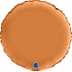 ROUND SATIN CARAMEL 18 INCH