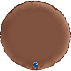  ROUND SATIN CHOC 18 INCH 
