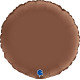 ROUND SATIN CHOC 18 INCH