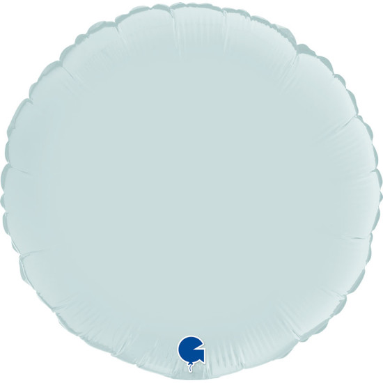 ROUND SATIN PASTEL BLUE 18 INCH