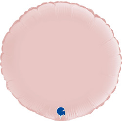  ROUND SATIN PASTEL PINK 18 INCH 
