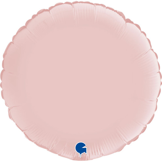 ROUND SATIN PASTEL PINK 18 INCH