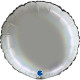 ROUND RAINBOW HOLOGRAPHIC CHROME PURE 18 INCH