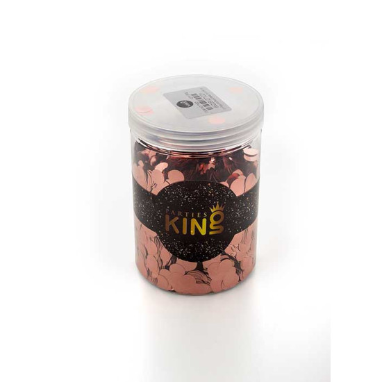 Foil confetti Rose gold jar 250g