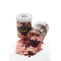 Foil confetti Rose gold jar 250g