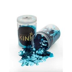 Foil confetti Light blue jar 250g