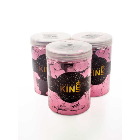 Foil confetti Pink jar 250g