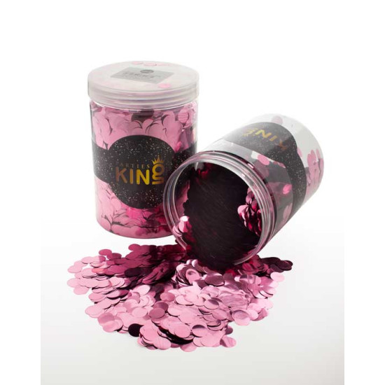 Foil confetti Pink jar 250g