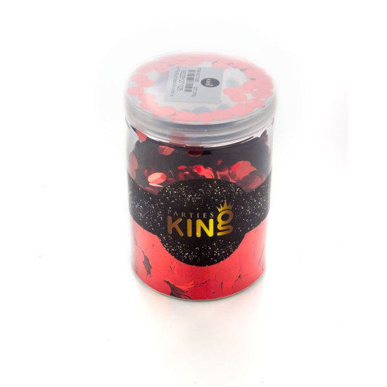 Foil confetti red jar 250g