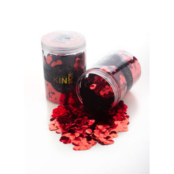 Foil confetti red jar 250g