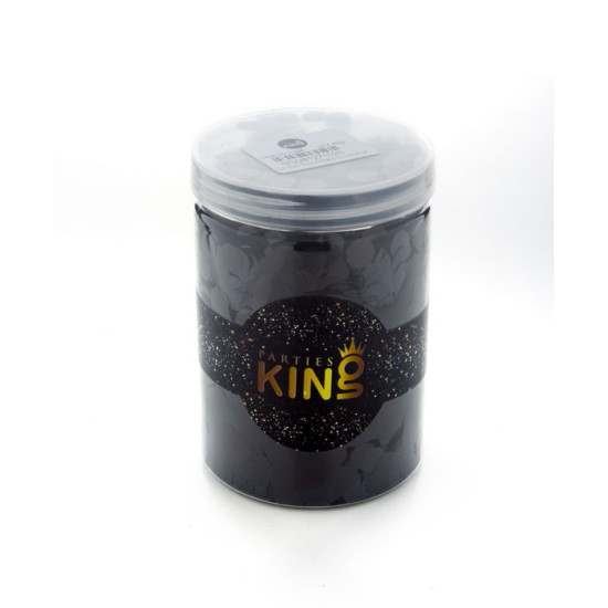 Foil confetti black jar 250g