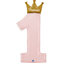  FOIL BALLOONS PRINCESS NO-1 PINK 40 INCH